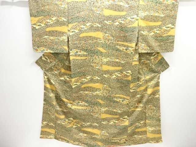 花古典柄上代紬着物